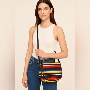 🌈🌈Kate Spade Colorful Striped Crossbody Bag